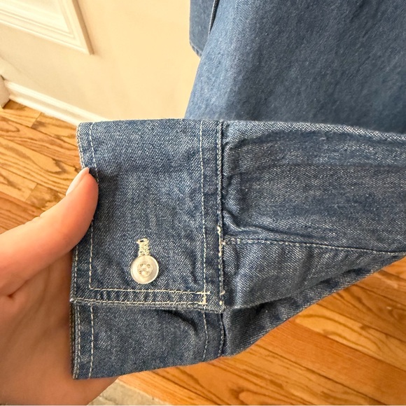 MARDEL Western denim shirt with fringe and studs- Size S - Picture 5 of 6